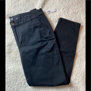 NWT Old Navy Black Skinny Cut Chinos Pants Size 16